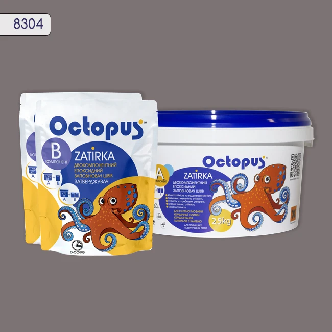 Затирка епоксидна колір 8304, двухкомпонентна Octopus thumb 3