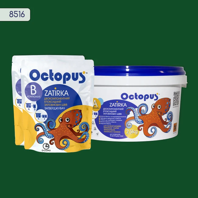 Затирка епоксидна колір 8516, двухкомпонентна Octopus thumb 3