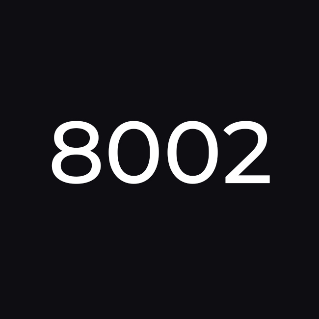 Чорний 8002
